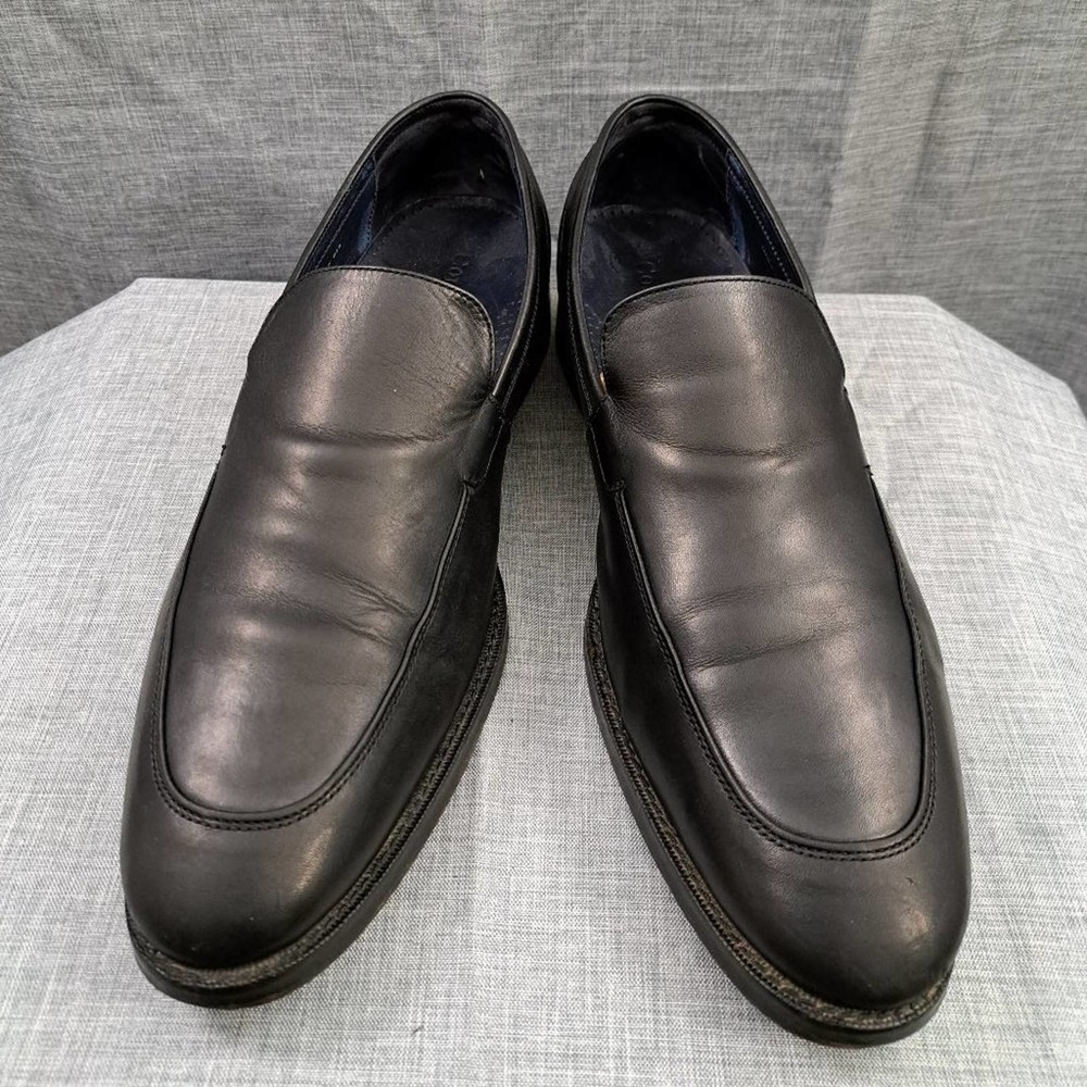%Cole Haan Nike Air Leather Black Wingtip Oxford Dress Shoes 11.5M Men / D10